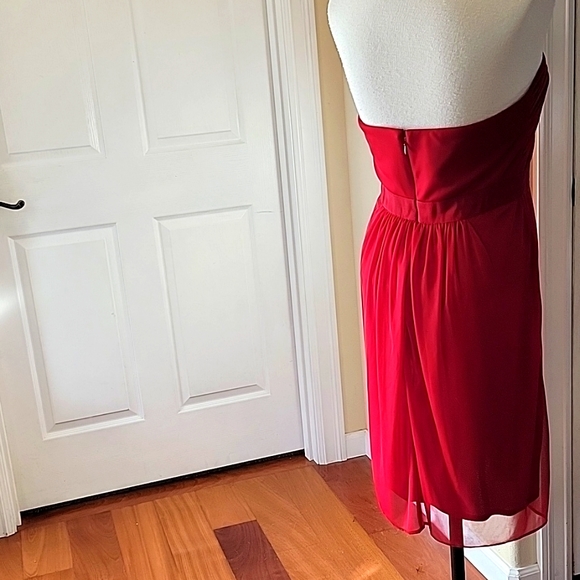 Adrianna Papell Red Stapless Dress - Picture 7 of 8